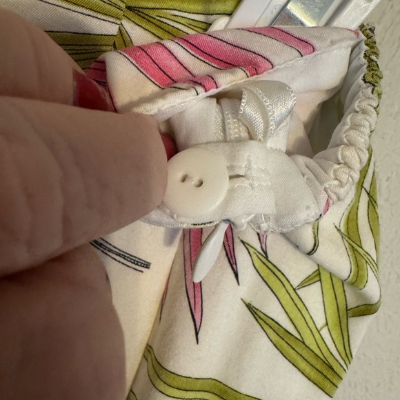 Talbot's Gorgeous Palm Print Tropical Silk Blend Stretch Pants PLUS: 24 #J - Picture 7 of 11